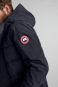 Chamarras Canada Goose Hombre México - Breton Chaqueta De Plumas Azul Marino CM1425890